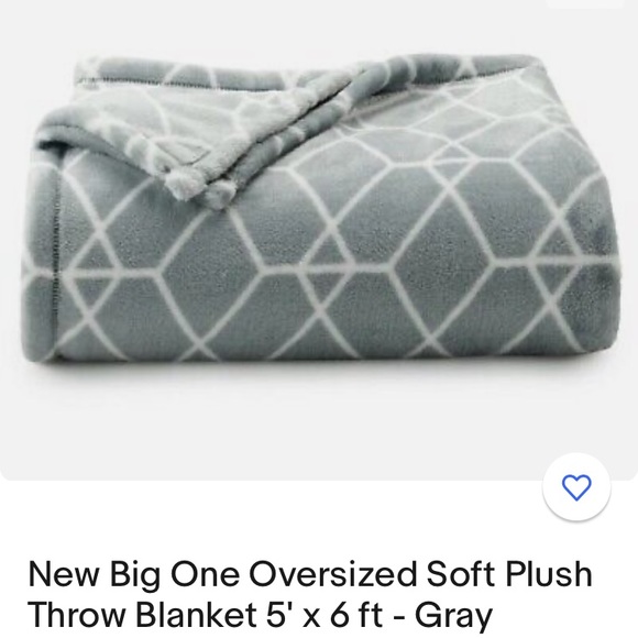 The Big One Bedding The Big One Oversized Plush Throw Poshmark
